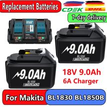 Para Makita BL1860 18V batería recargable 9000mAh Li-ion batería 18v BL1840 BL1850 BL1830 BL1860B LXT400 batería de herramientas