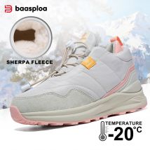 Baasploa Frauen Baumwolle Schuhe Neue Winter Casual Wasserdichte Plüsch Warme Sneaker Weibliche Im Freien Nicht-Rutsch Verschleiß-Beständig wanderschuhe