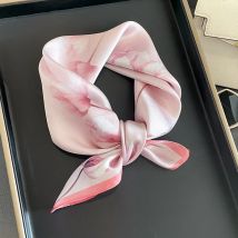 2023 echte Seide quadratischen Schal Frauen drucken natürliche Kopftuch Damen Haar Hand Handgelenk Foulard Frühling Bandana Echarpe