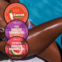 gel estivo alla carota da 100 ml/3,38 fl.oz per viso e corpo, idratante, ad asciugatura rapida, abbronzo rapido e duraturo