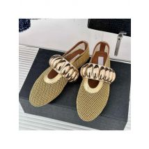 Women Shoes Flats Loafers Mesh Metal Decoration Flat Shoes Woman Shallow Ballet Mules Soft Soled Mary Jane Shoes for Women