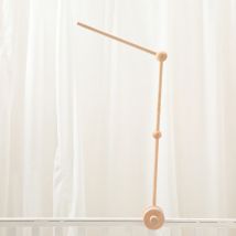 Krippe Mobile Bett Glocke Holz Halterung Baby 0-12 Monate Holz Mobile Hängen Rasseln Spielzeug Halter Dekorative Zubehör arm Halterung
