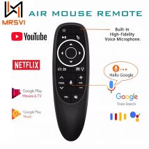 MRSVI G10S PRO Telecomando vocale universale 2.4G Wireless, retroilluminato, apprendimento IR, giroscopio Air Mouse Control per Android TV Box