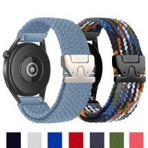 20 mm 22 mm Uhrenarmbänder für Galaxy Watch 7/FE/6/5/pro/4/Classic geflochtenes Solo-Loop-Armband Correa Huawei Watch GT 2 3 Pro 4 Band