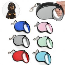 3 m 5 m Hundeleine für kleine und mittelgroße Hunde, Nylon, lang, stark, einziehbar, Bonbonfarben, Zugseil, französische Bulldogge, Heimtierbedarf