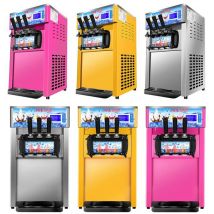 Soft Serve Ice Cream Machine Commercial Electric Ice Cream Makers Desktop Sundae Ice Cream Machine 220V 110V