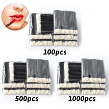 Commercio all'ingrosso 50/1000 pz Pennelli per labbra Applicatori Pennello per ciglia Pennello per rossetto Lucidalabbra Applicatore Bacchette Trucco Strumento di bellezza