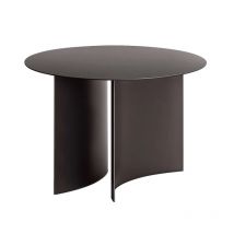 italian modern industrial iron metal side table round antique brass coffee table set for living room