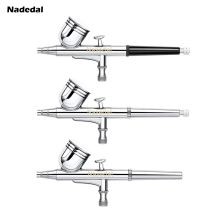 Gravity Feed Dual-Action Airbrush Kit pistola a spruzzo Trigger pistola a spruzzo per Art Craft Model Paint Spraying Hobby 0.3MM 7CC Air Brush