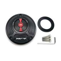 CNC Kraftstoff Tankdeckel Abdeckung Aluminium Keyless Motorrad Zubehör Alle Jahre Für Yamaha FZ6 FZ6R FZ1 R1 R6 R6S