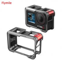 Metalowa klatka Flymile do DJI Action 5 Pro/4/3, pełna ochrona, szybkozłączka, rozszerzenie zimnej stopki, akcesoria do kamery