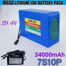 Batería de alta capacidad de la batería 29.4V 34000mAh del iones de litio de 7S10P 18650 para la electrónica