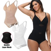 Frauen Sexy Full Body Shaper Kreuz Kompression Shapewear Mesh Abnehmen Flache Bauch Body Naht-freies Bauch-steuer Korsett
