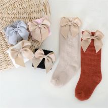 0-7T Sommer Kinder Mädchen Socken Baumwolle Großen Bogen Solide Mesh Mädchen Für Baby Socke Mode Prinzessin kleidung Zubehör