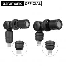 Saramonic-Mini micrófono inteligente Di/UC para iPhone, Android, PC, ordenador portátil, móvil, Youtube, grabación en vivo, Streaming, Vlog