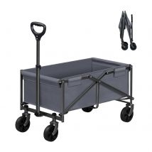 WOLTU Carrello da campeggio pieghevole da giardino con maniglia regolabile Carrello da trasporto Carrello per barbecue Shopping in spiaggia