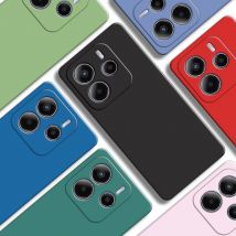 Für Redmi Note 14 Fall Für Redmi Hinweis 14 4G 5G Globale Abdeckung Original Flüssigkeit Silikon Gummi stoßfest Stoßstange Für Redmi Hinweis 14