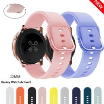 Cinturino in silicone da 20mm 22mm per Samsung Galaxy Watch Active 2 galaxy watch 6 5 4 Gear S2 cinturino cinturino Huami Amazfit bip/gts 2 3 4
