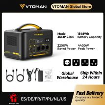VTOMAN JUMP 2200/JUMP 1800 Tragbares Kraftwerk 828/1548 Wh LiFeP04 Batterie Solargenerator Solar für Zuhause Outdoor Camping