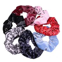 2 Stück/7 Stück koreanischer Samt, Durchmesser 12 cm, große Haargummis, Paisley-Haargummis, Haargummis, Zubehör