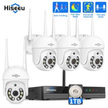 Hiseeu 5MP WiFi CCTV telecamera sistema di sicurezza Kit H.265 + 10CH NVR Wireless Set P2P telecamere IP Wireless esterne sistema di sorveglianza