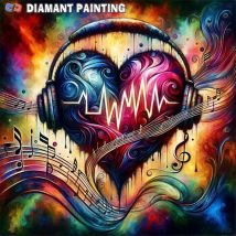 Neue Musik Diamant Malerei Kit, 5d künstliche Diamant Kunst Kit Malerei Anfänger Handwerk, Mosaik DIY Diamant Malerei Überraschung geschenk