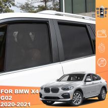 Für BMW X4 G02 X4M F98 2018-2024 Magnetischer Autosonnenschutz Frontscheibenvorhang Rückseite Babyfenster Mesh Sonnenschutz Visier
