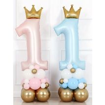 23pcs Baby Boy Girl 1st Birthday Balloon set Number 1 to 9 Balloons Birthday Party Decorations kids Baby Shower Party Decoration