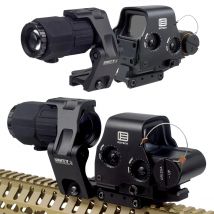 EOTECH 558 Holographic Collimator Red Dot Sight G43/G33 3X G45 5X Magnifier Airsoft Hunting Gear W/20mm Rail Mounts & QD Lever