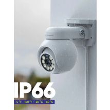 SANNCE 4K POE Camera with Microphone/Audio Night Vision Waterproof Security Video IP Camara Onvif 2.8mm Security CCTV Camera