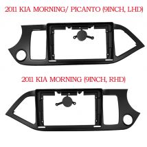 9 Inch Fascia For Kia Picanto / Morning 2011+ Car Radio Stereo GPS MP5 Android Player 2 Din Head Unit Panel Naviagtion Frame