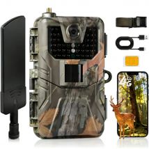 4G 120MP 4K APP Trail Camera 4K Live Broadcast  FREE Cloud Service Hunting Photo Traps Wildlife Cameras Night Vision HC900PRO