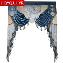 Europäischen luxus nach Valance für high-end-design auf die top der vorhang 24 stil nach valance für wohnzimmer schlafzimmer