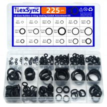 200/225 stücke Gummi O Ring Set Dichtungen Dichtung Nitril Gummibänder Hochdruck O-Ringe Reparatur Kit Abdichtung elastische Band