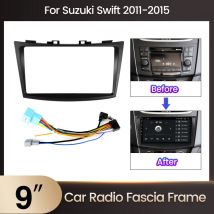 Navifly 9 "Autoradio Blende Rahmen 2din für für Suzuki Swift 2007-2012 Navigation Multimedia Audio Player Radio Stereo Trim Panel