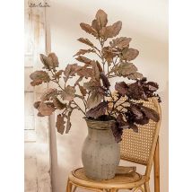 SunMade INS Dried Looking Silver Chrysanthemum Leaf Vintage Artificial Plants Home Decore Living Room Decoration Fake Flowers