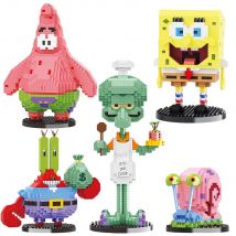 BALODY SpongeBob SquarePants Blocks City Patrick Star Squidward Charm Idea Building Blocks Bricks