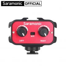 Interfaccia audio Saramonic SR-AX100 per videocamera DSLR Canon Nikon Microfono per fotocamera Registrazione Youtube Streaming Riprese video