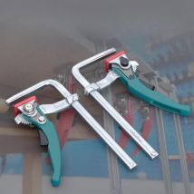 Schienensägenschienen-/MFT-Klemmen aus legiertem Stahl, Upgrade der schnelle Ratsche, Führungsschienenklemmen für die Holzbearbeitung, Führungsschienensystemklemme