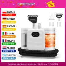 OMESER C988 1650 W Dampfreinigungssprühmaschine 15 kPa Saug-Teppichreiniger Handheld Smart Home Appliance für Sofa-Bett-Reinigung