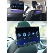 Universal 14" 4K Android 16 Headrest Monitor 16-Color Ambient Light Wireless Mirroring 8-Core 4G 64G HDMI WiFi Rear Video Player