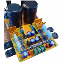 Assembeld high current +/- dual voltage linear power supply board for amp diy  (+/-30V to +/-60V adjustable)