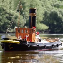 1/25 RC Boat 96cm Remote Control Steamship Handmade Wooden RC Schiffe Model Kit Ship Toy