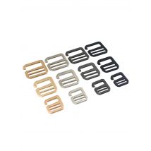 1pcs Metal Middle Center Bar Adjuster Buckle Fashion 6 word Hook Clasp for DIY Leather Craft Bag Backpack Shoulder Strap Belt