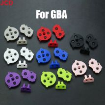 JCD 1Set pulsanti conduttivi in gomma colorata A-B D-pad per Game Boy GBA Console di gioco Silicone conduttivo Start seleziona tastiera