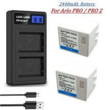 2440mAh 7.2V Lithium Battery Pack For Arlo PRO / PRO 2 NETGEAR A-1 Rechargeable Battery Camera Batteries Monitoring Device