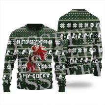 Santa Claus Cartoon Anime Christmas Knitted Ugly Sweater Vintage Winter Hip Hop Pullover Long Sleeves 3DPrint Casual Harajuku X8