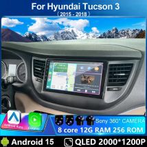 Auto Radio Android 15 Für Hyundai Tucson IX35 3 2015 2016 2017 2018 GPS Carplay Multimedia Player Navigation Stereo Auto DSP QLED