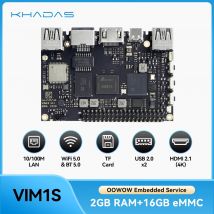 Khadas VIM1S computer a scheda singola Amlogic S905Y4 2GB 16GB SBC Supporto 2.4G/5G WiFi Bluetooth 5.0, Multi-Video Dec 4k TF Card