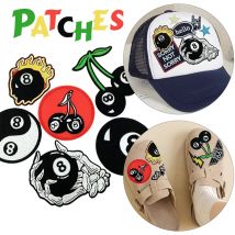 Einzigartige bestickte Aufnäher mit Nummer 8, kreative Nähflicken für DIY-Jeans, Jacken, Kleidung, Taschen, Hüte, Dekoration